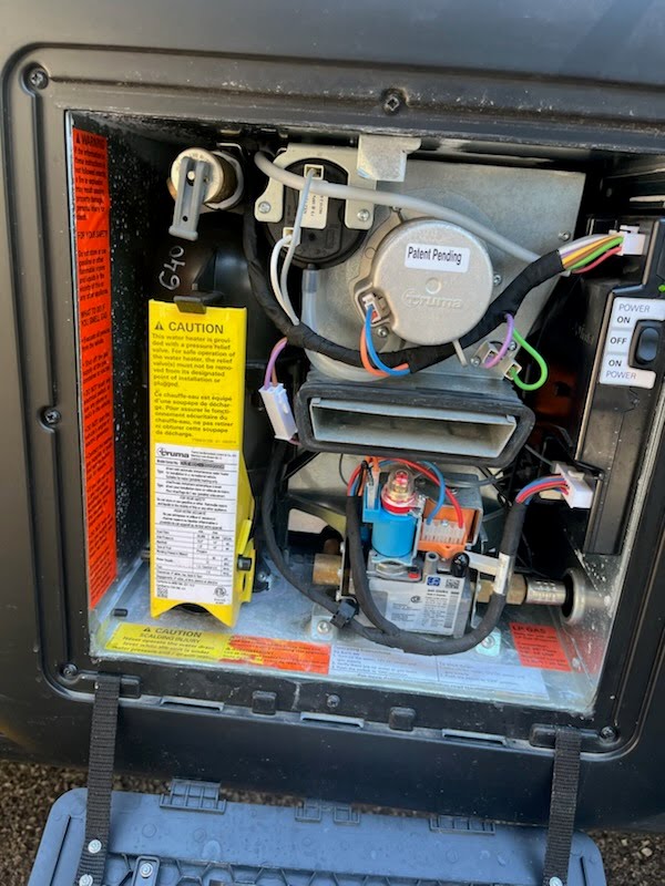 Water heater repair photo 2 on Jayco North Point fifth wheel in Bristol, Tennessee