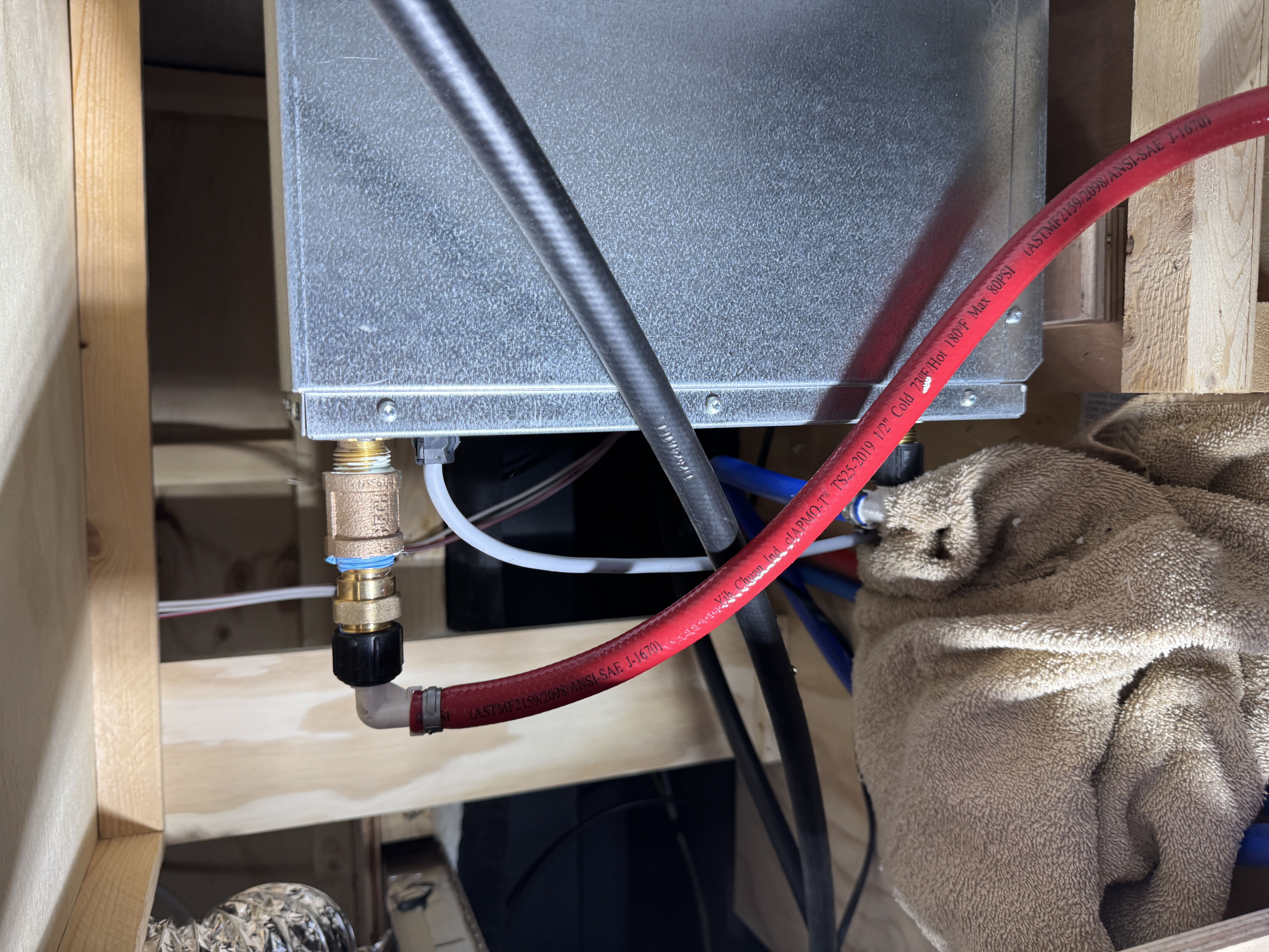 Water heater repair photo 5 on Jayco North Point fifth wheel in Bristol, Tennessee