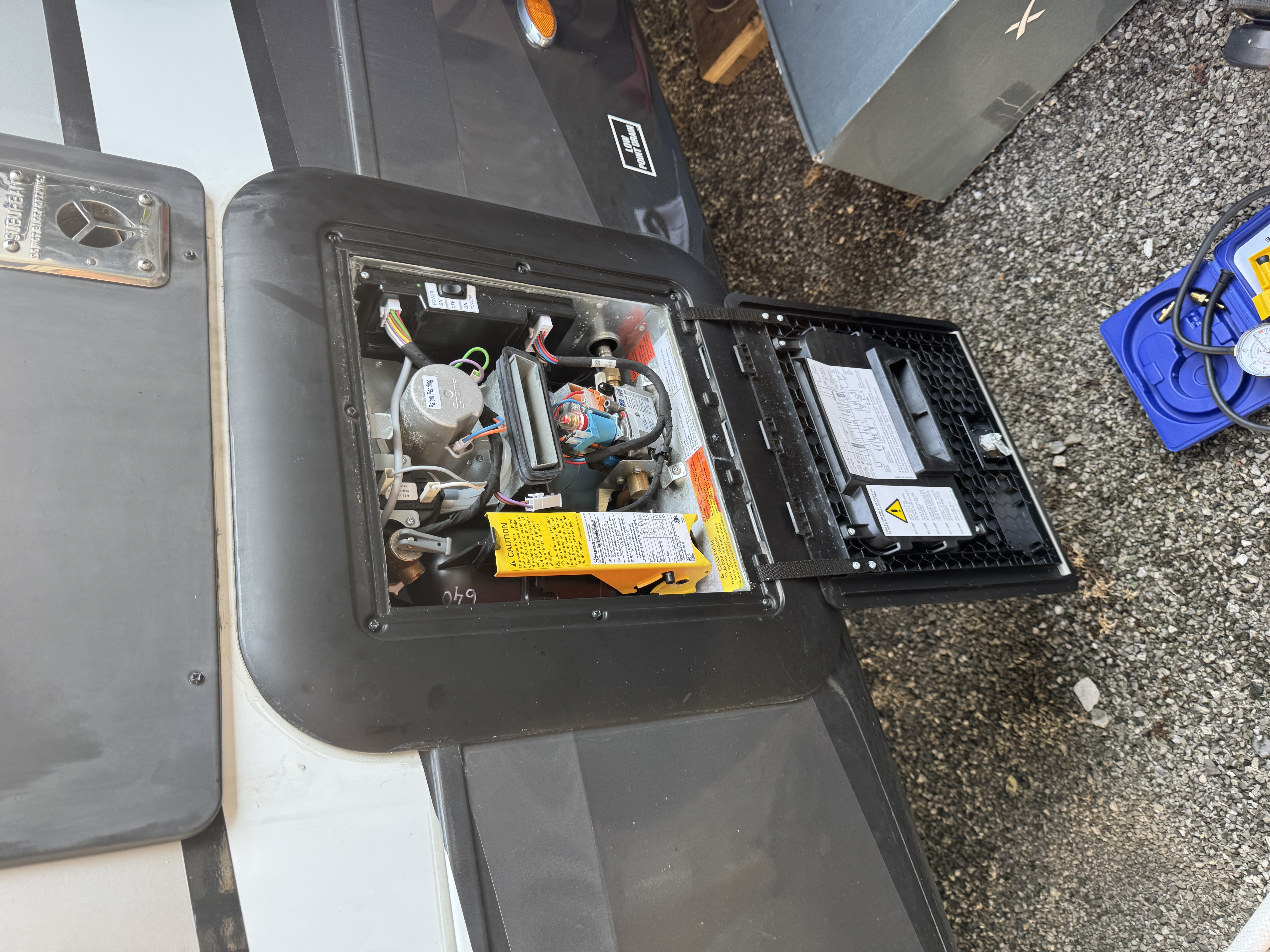 Water heater repair photo 1 on Jayco North Point fifth wheel in Bristol, Tennessee