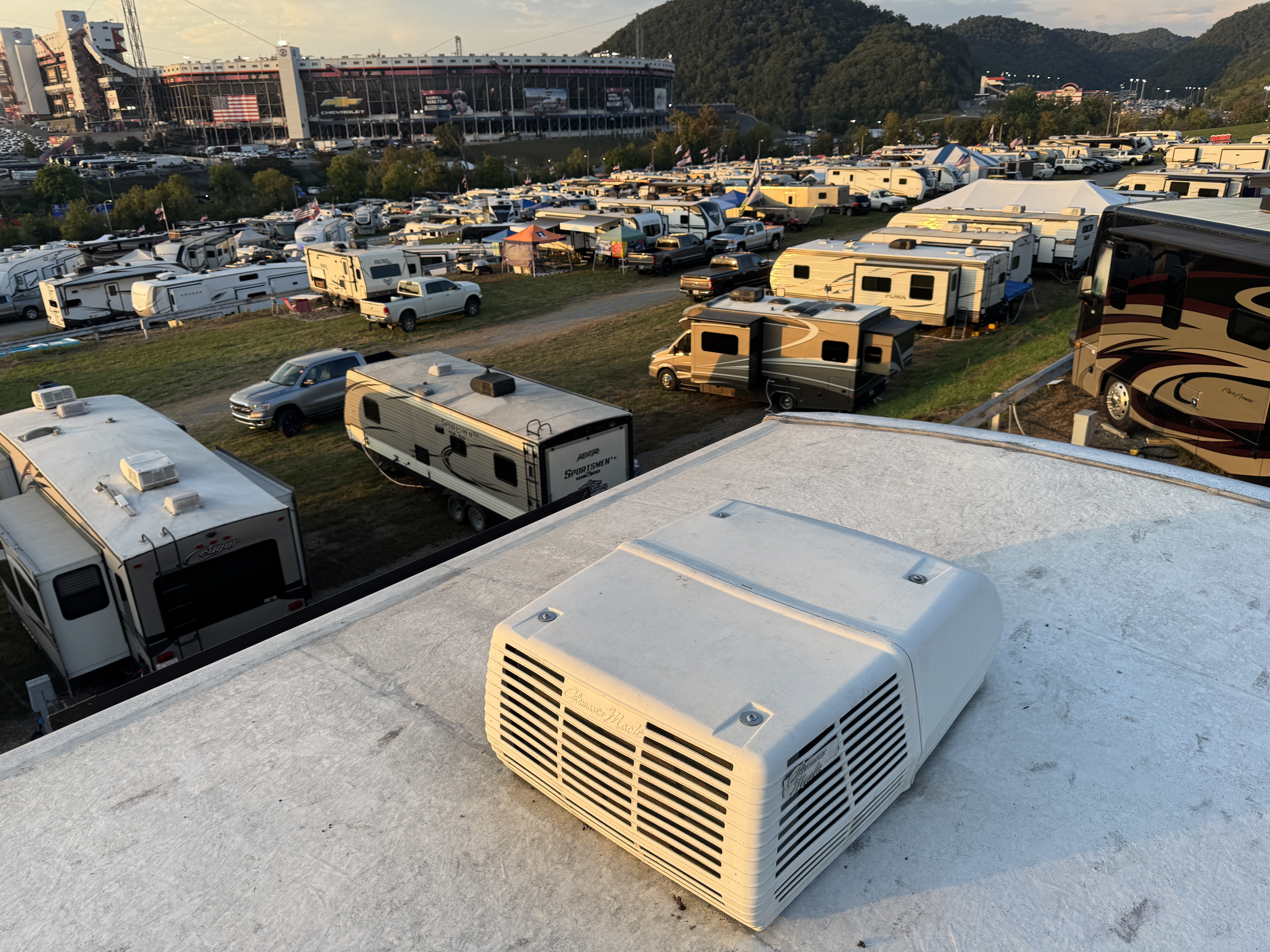 Air conditioner repair photo 13 on 2021 Vengeance Rogue toy hauler — Coleman Mach 15, part #48254-666 in Bristol, Tennessee